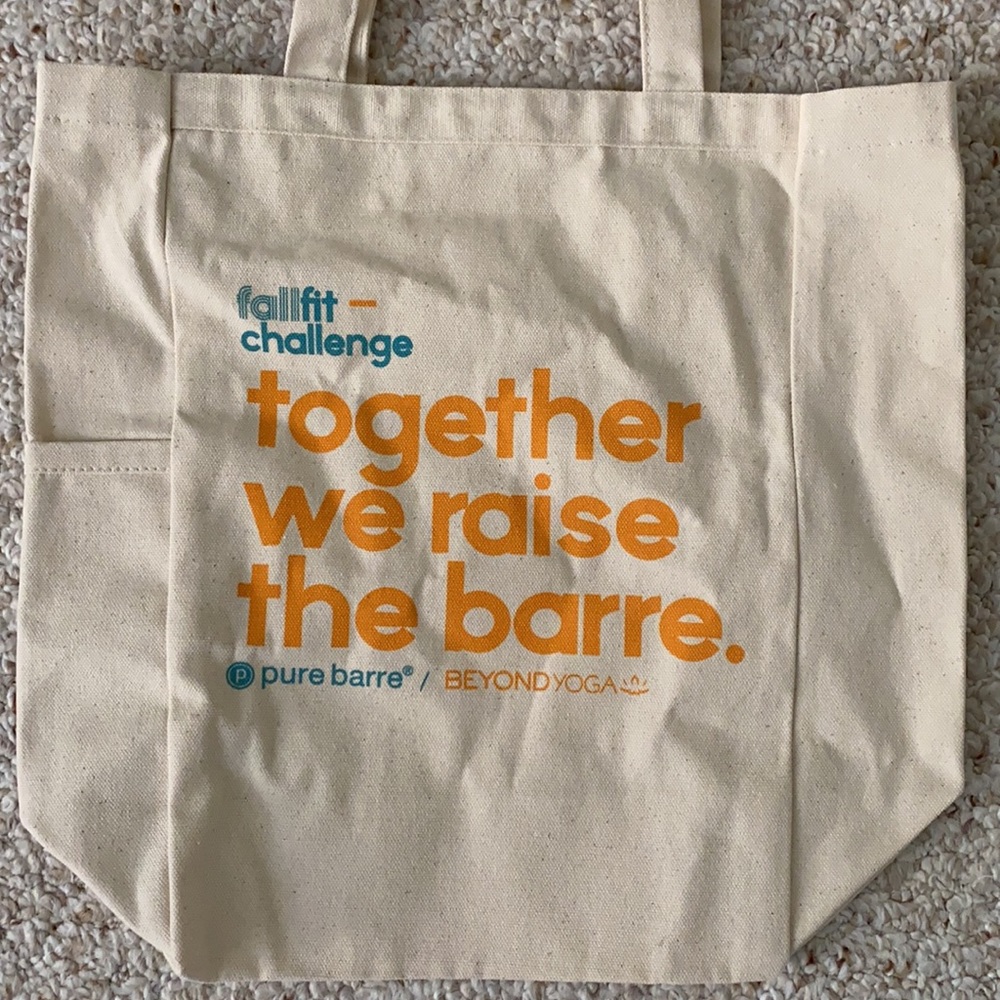 NEW Pure Barre X Beyond Yoga Canvas Tote